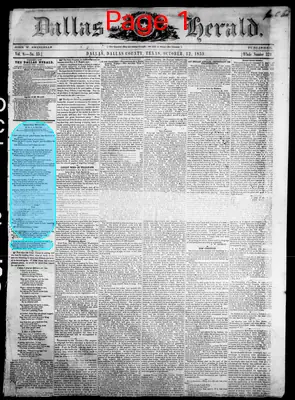 Page thumbnail for Dallas Herald