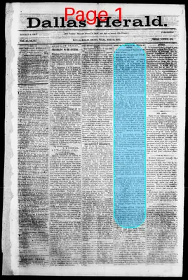 Page thumbnail for Dallas Herald