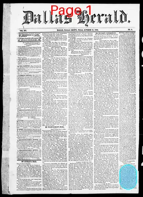 Page thumbnail for Dallas Herald