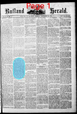 Page thumbnail for Rutland Weekly Herald