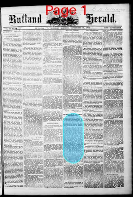 Page thumbnail for Rutland Weekly Herald