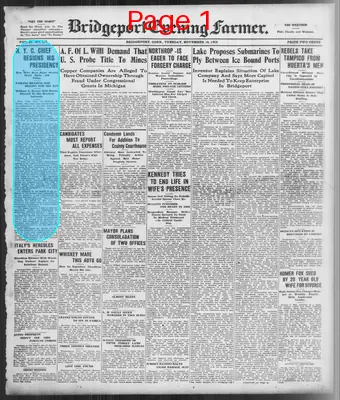 Page thumbnail for The Bridgeport Evening Farmer