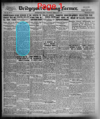Page thumbnail for The Bridgeport Evening Farmer