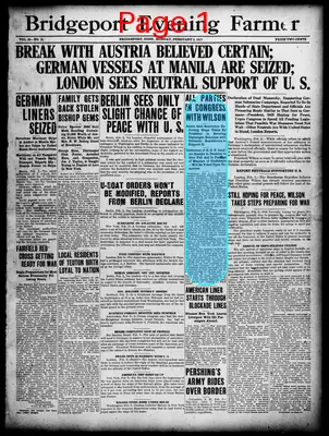 Page thumbnail for The Bridgeport Evening Farmer