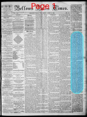 Page thumbnail for Bellows Falls Times