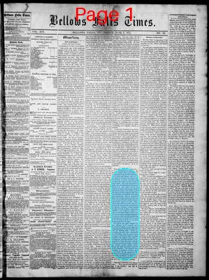 Page thumbnail for Bellows Falls Times