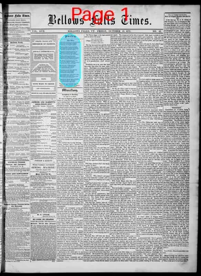 Page thumbnail for Bellows Falls Times