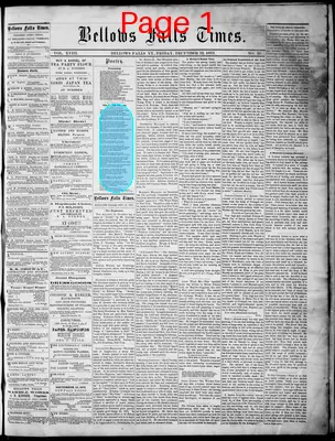 Page thumbnail for Bellows Falls Times
