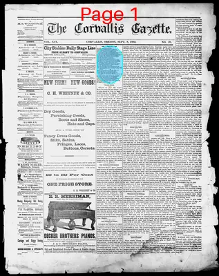 Page thumbnail for The Corvallis Gazette