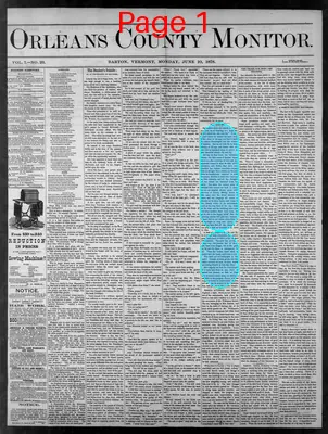Page thumbnail for Orleans County Monitor