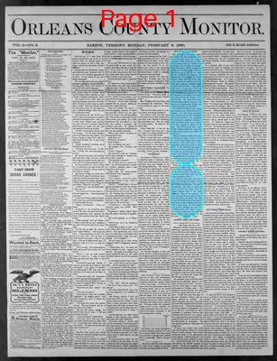 Page thumbnail for Orleans County Monitor