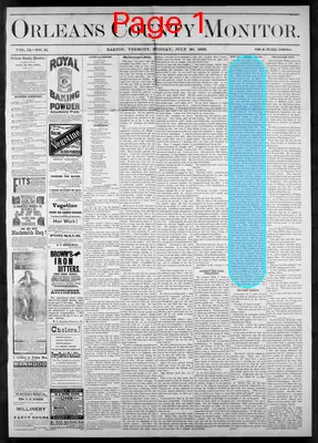 Page thumbnail for Orleans County Monitor