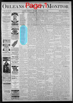 Page thumbnail for Orleans County Monitor