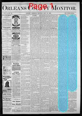 Page thumbnail for Orleans County Monitor