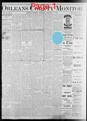 Page thumbnail for Orleans County Monitor