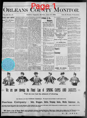 Page thumbnail for Orleans County Monitor