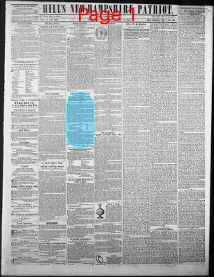 Page thumbnail for Hill's New Hampshire Patriot