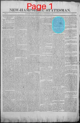 Page thumbnail for New Hampshire Statesman