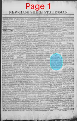 Page thumbnail for New Hampshire Statesman