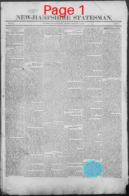 Page thumbnail for New Hampshire Statesman