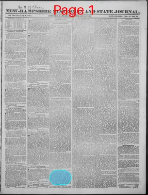 Page thumbnail for New Hampshire Statesman And State Journal