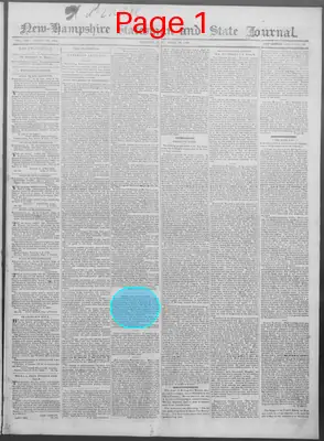 Page thumbnail for New Hampshire Statesman And State Journal