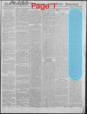 Page thumbnail for New Hampshire Statesman And State Journal