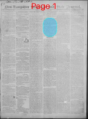 Page thumbnail for New Hampshire Statesman And State Journal
