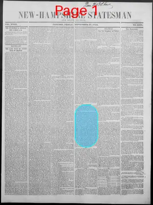 Page thumbnail for New Hampshire Statesman And State Journal