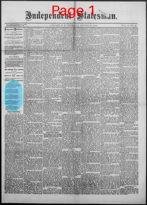 Page thumbnail for Independent Statesman