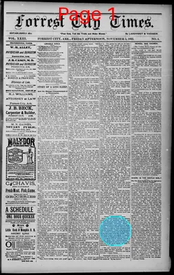 Page thumbnail for The Forrest City Times
