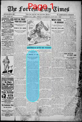 Page thumbnail for The Forrest City Times