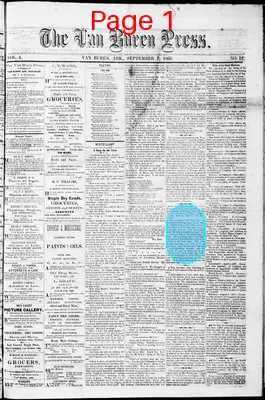 Page thumbnail for The Van Buren Press