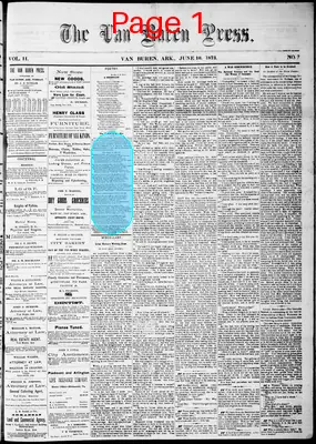 Page thumbnail for The Van Buren Press