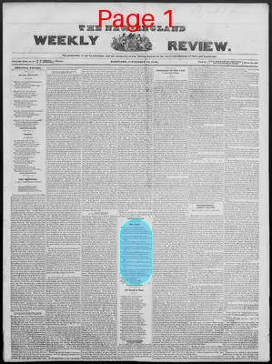Page thumbnail for The New England Weekly Review