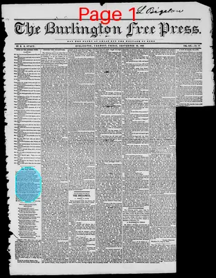 Page thumbnail for Burlington Free Press