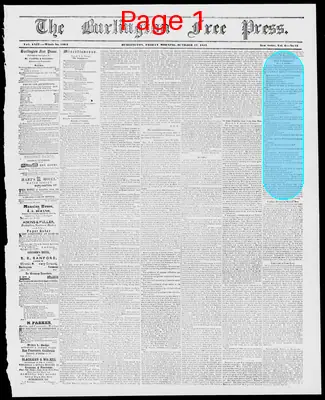 Page thumbnail for Burlington Free Press