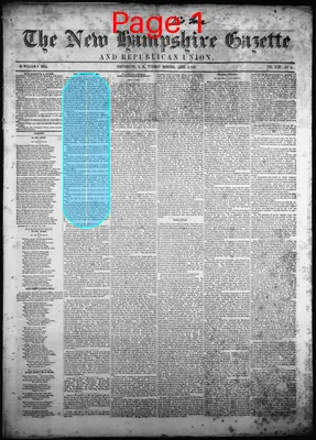 Page thumbnail for The New Hampshire Gazette And Republican Union