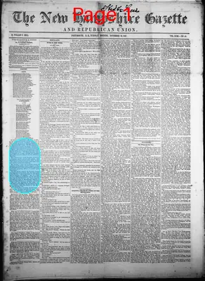 Page thumbnail for The New Hampshire Gazette And Republican Union
