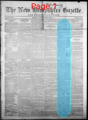 Page thumbnail for The New Hampshire Gazette And Republican Union