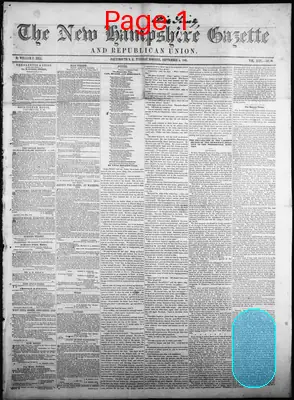 Page thumbnail for The New Hampshire Gazette And Republican Union