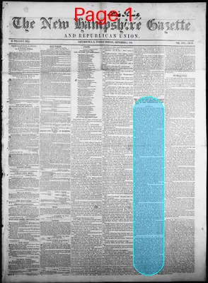 Page thumbnail for The New Hampshire Gazette And Republican Union