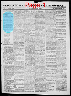 Page thumbnail for Vermont Watchman And State Journal