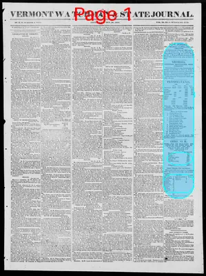 Page thumbnail for Vermont Watchman And State Journal