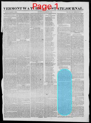 Page thumbnail for Vermont Watchman And State Journal
