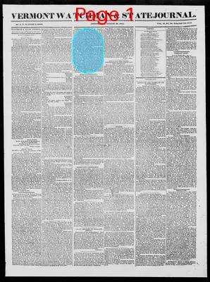 Page thumbnail for Vermont Watchman And State Journal