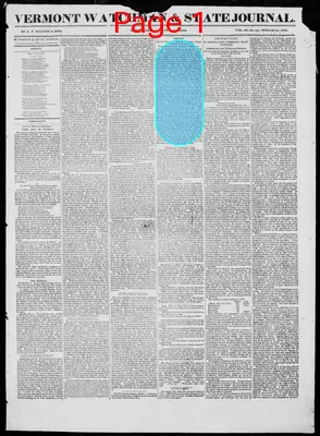 Page thumbnail for Vermont Watchman And State Journal