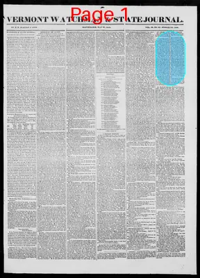 Page thumbnail for Vermont Watchman And State Journal