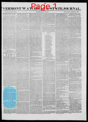 Page thumbnail for Vermont Watchman And State Journal