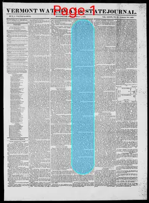 Page thumbnail for Vermont Watchman And State Journal